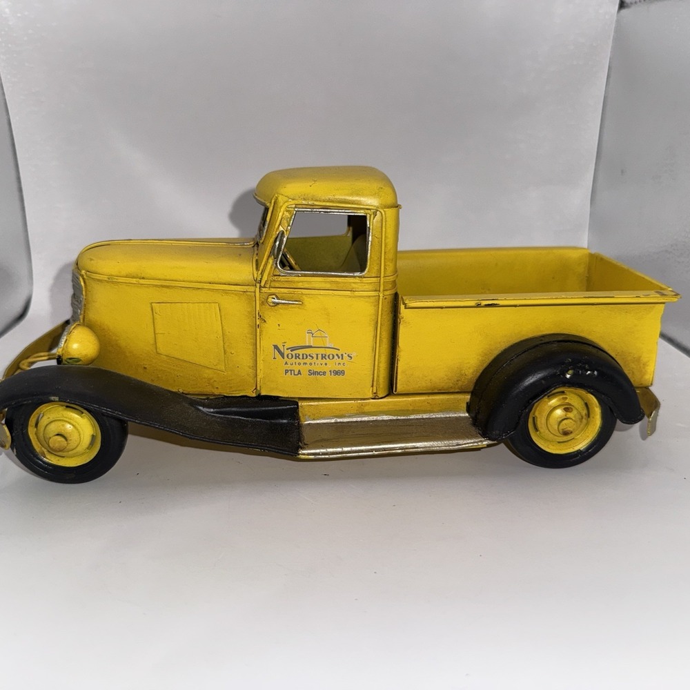 Vintage Folk Art? TOY TRUCK c.1930's MODEL Homemade HAND CRAFTED & PAINTED STEEL
